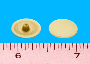 Phillips Screw Cover Cap Almond, Bag of 12