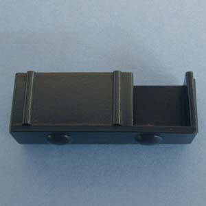 Furniture Slide Glide Black 1/2" X 3/4", Bag of 4