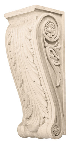 Corbel, acanthus, maple, 5 x 13 1/2 x 4 1/4"