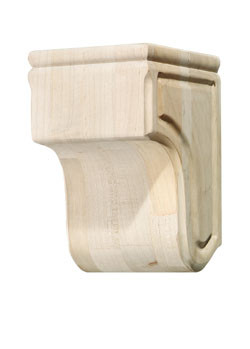 Corbel, plain, maple, 5 11/16 x 8 15/16"