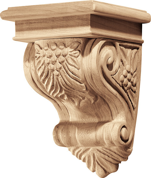 Corbel, Bordeaux, red oak, 5 3/4 x 8 7/8"