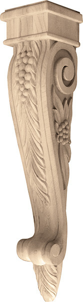 Corbel, Bordeaux, oak, 5 1/4" x 24"