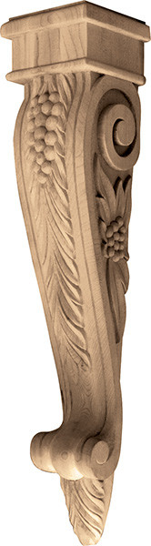 Corbel, Bordeaux, cherry, 5 1/4" x 24"