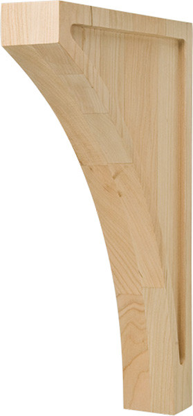 Corbel, contemporary, cherry, 8 x12"