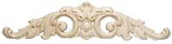 Carved Onlay, acanthus, maple, 20 x 4-1/2 x 5/8"