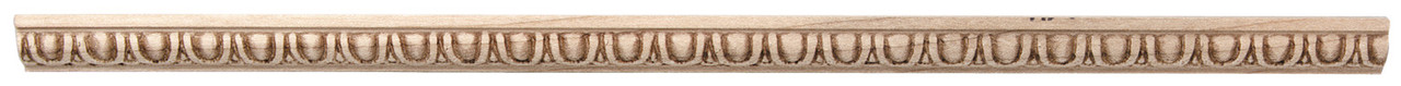 Embossed Moulding, egg and dart, Maple, 1/2 x 3/8 x 96"