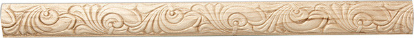 Embossed Moulding, beech, 1" x 1/4" x 96"