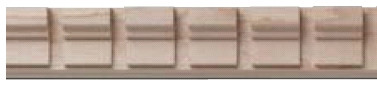 Dentil Moulding, red oak, 1-1/8" x 1/2" x 96"