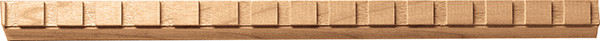 Dentil Moulding, cherry, 3/4" x 1/2" x 96"