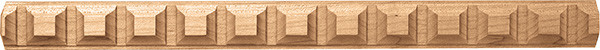 Dentil Moulding, cherry, 15/16" x 11/32" x 96"