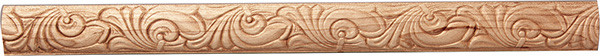 Embossed Moulding, cherry, 1" x 1/4" x 96"