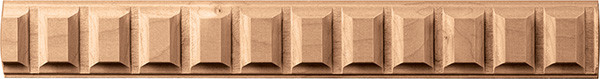Dentil Moulding, cherry, 1 1/2 x 11/32 x 96"