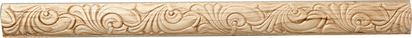 Embossed Moulding, alder, 1" x 1/4" x 96"