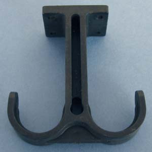 Wire Management Hook Black, up to 1" D hook size