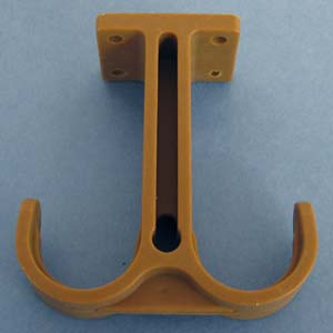 Wire Management Hook Tan, up to 1" D hook size