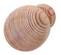 Knob, pine, M4, diameter 32 x 30mm