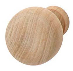 Knob, maple, M4, diameter 32 x 30mm