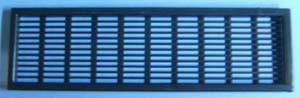 Vent Grill Black 2-3/8" X 8-5/8", Bag of 1
