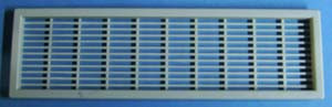 Vent Grill Gray 2-3/8" X 8-5/8", Bag of 1