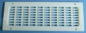 Vent Grill White 2-5/8" X 8-21/32", Bag of 1