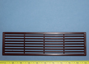 Vent Grill Brown 2-1/2" X 10", Pkg of 1