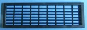 Vent Grill Black 2-7/16" X 8-3/8", Bag of 1