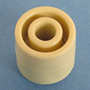 Drawer Slide Spacer (Round) 7/8" x 1", Almond, Pkg of 250