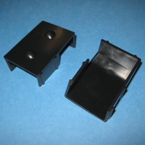Slide Glide 2-3/8" X 1-1/2" Black, Bag of 4
