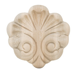 Carved ornament, Traditions, oak, 5" x 5"