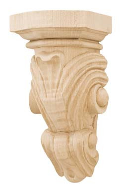 Corbel, Traditions, oak, 3" x 6"