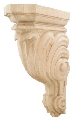 Corbel, Traditions, oak, 3 1/2" x 12"