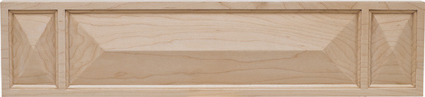 Carved Ornament, Arcadian, maple, 20" x 4 1/2"