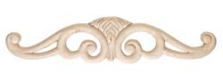 Carved Onlay, braid, oak, 20 x 4 1/2"