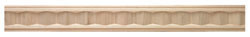 Carved Moulding, Arcadian, maple, 2 x 3/4 x 96"