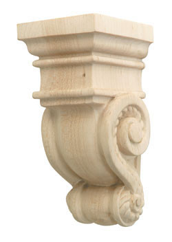 Corbel, Americana, maple, 2 7/8 x 6"