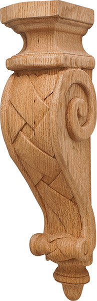 Corbel, Cottage, oak, 2 7/8 x 13"