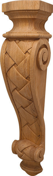 Corbel, Cottage, oak, 5 1/4 x 24"