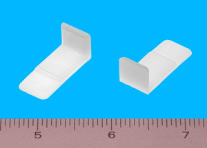 Drawer Glide Natural 3/8" X 5/8" X 1/2" w/ 5/16" Staple Tab, Bag of 4