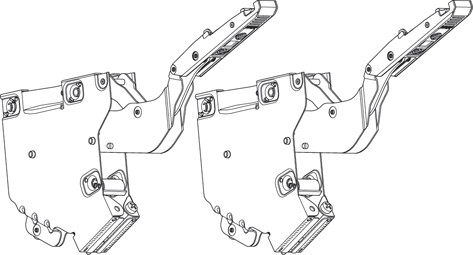Tip-On For Aventos Hk Lift Mech., For Stay Lift System, Power Factor 43-99
