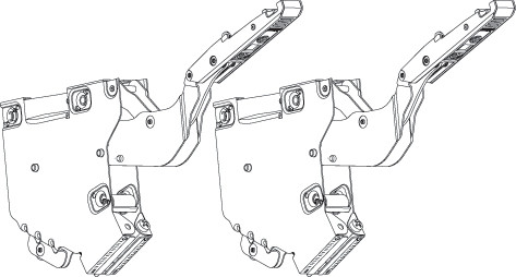 Tip-On For Aventos Hk Lift Mech., For Stay Lift System, Power Factor 350-792