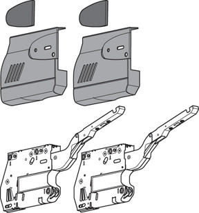 Aventos Hk-S Lift Mechanism, For Stay Lift System, Power Factor 19 - 39, Non-Handed, Set