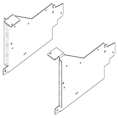 Aventos Hl Appliance Garage Bracket, For Face Frame Corner Cabinet, Set, Steel V1/20