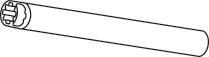 Aventos Hl Oval Stabilizer Rod, Up To 1220Mm (48") Wide Cabinets, 1061Mm Cut To Size, Aluminum V1