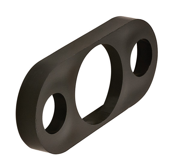 Spacer, 5/8" panels, plastic, black