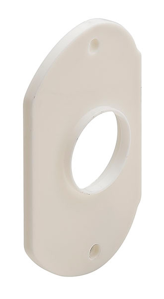Shim for push lock, plastic, white, 78mm x 45mm x 3mm