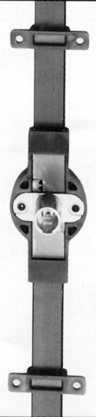 Storage Lock, plastic, black, horizontal