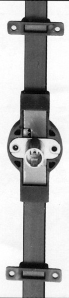 Storage Lock, plastic, black, vertical