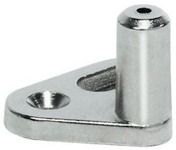 Lock Bolt, screw-on plate, zinc, nickel-plated