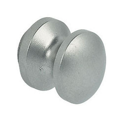 Push Button, mini lock, plastic, nickel matt 16mm