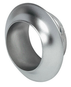 Rosette, solid brass, nickel matt, lacquered, 13mm